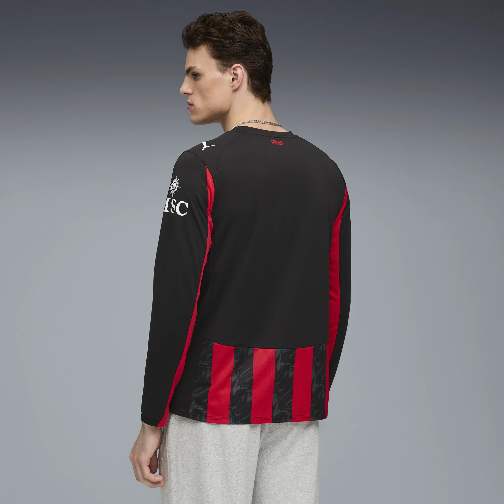 AC Milan 2025-26 LS Home Jersey - Image 4