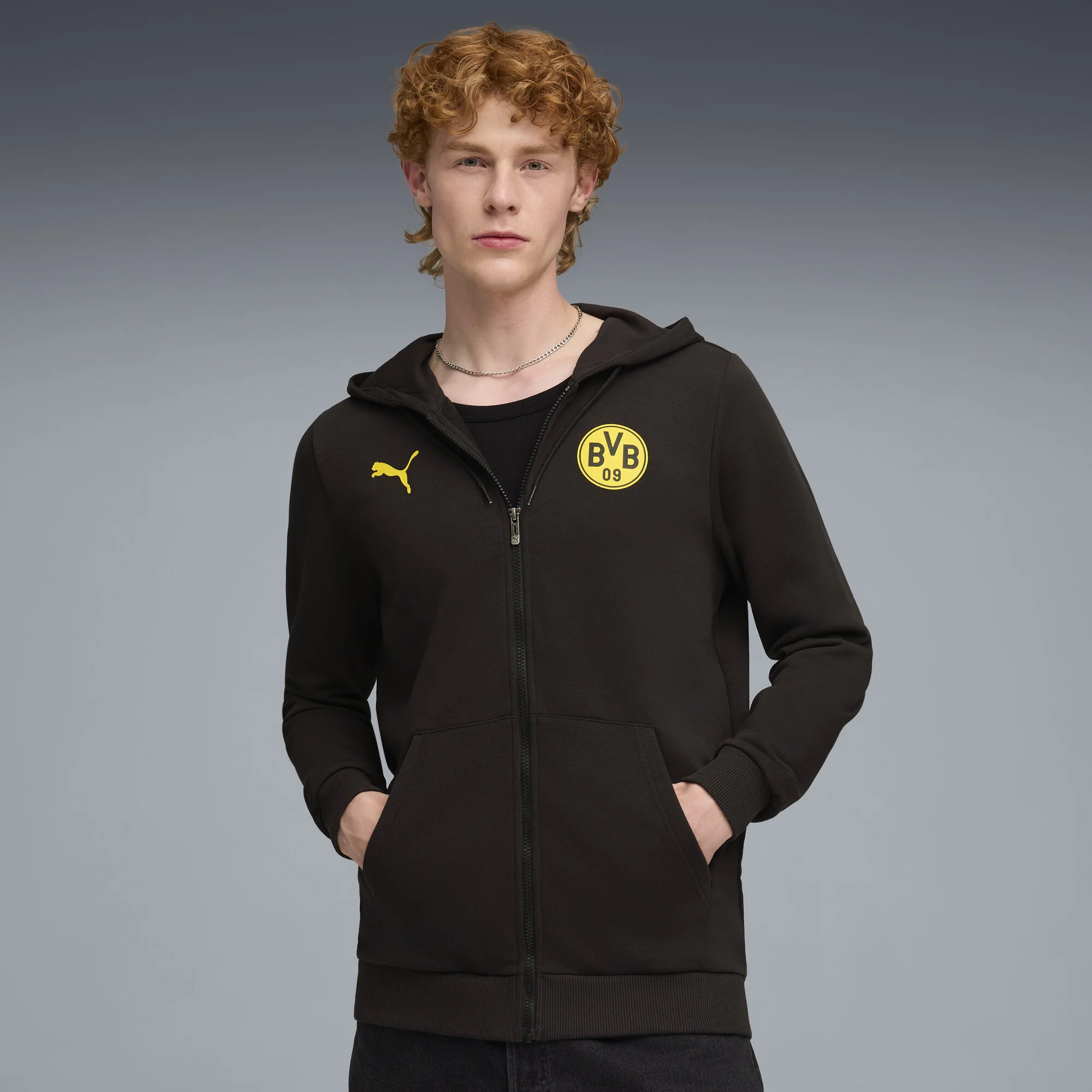 Borussia Dortmund 2025-26 FTBLCULTURE FZ Hoodie - Image 3