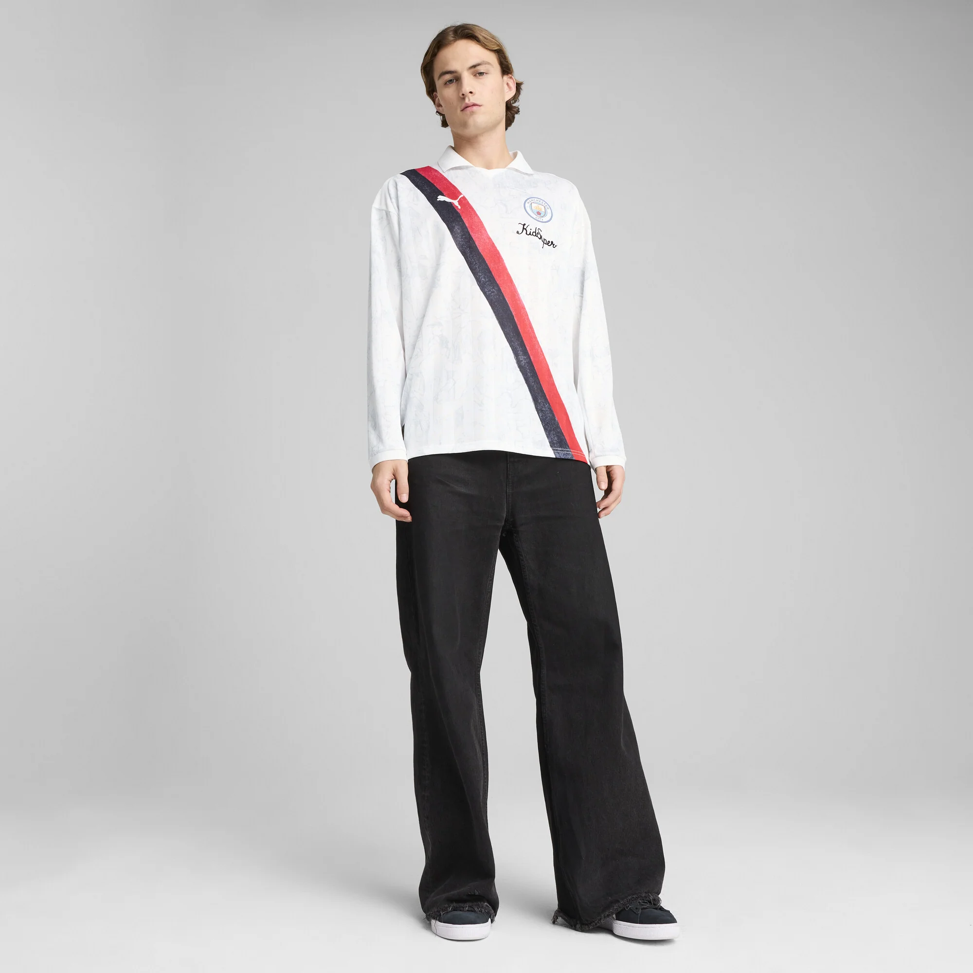 Manchester City 2025-26 KIDSUPER LS Retro Jersey - Image 7